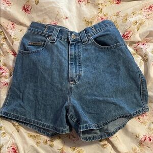 Lee High-waisted denim shorts